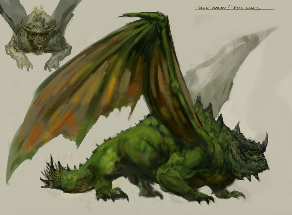 Green Dragon Art from Rift