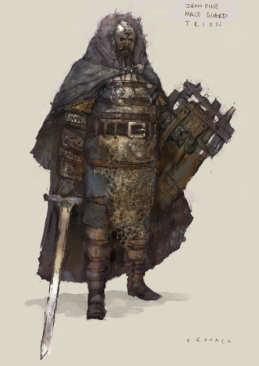 Iron Pine Guard Male Art from Rift