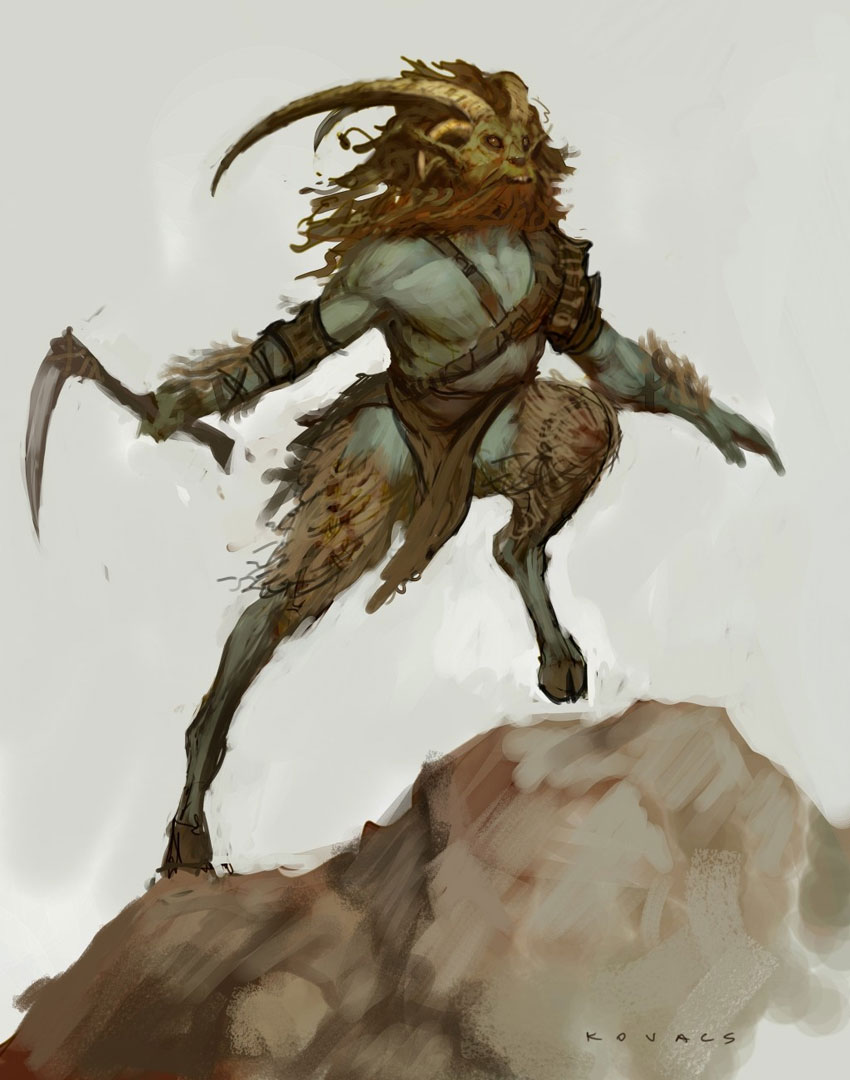 Satyr Skirmisher Art from Rift