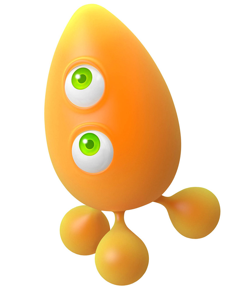 Orange Wisp Art from Sonic Colors