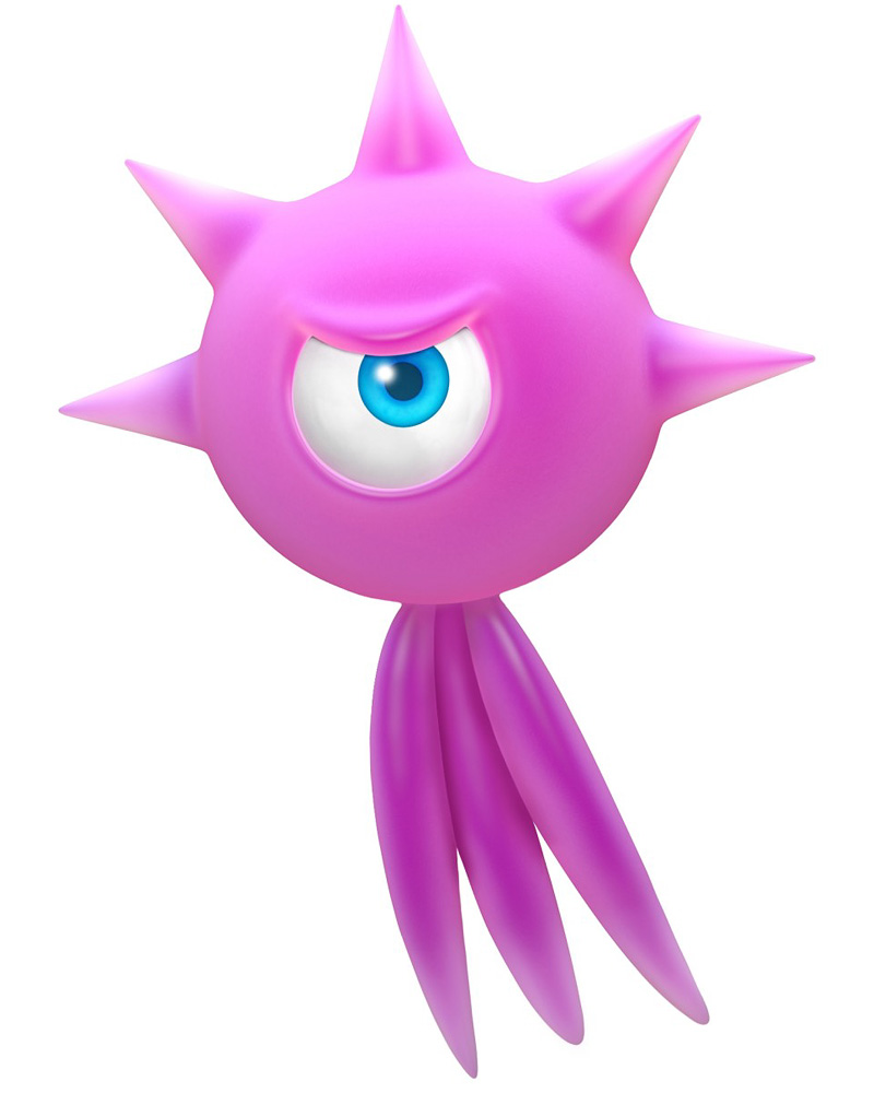 Pink Wisp Art from Sonic Colors