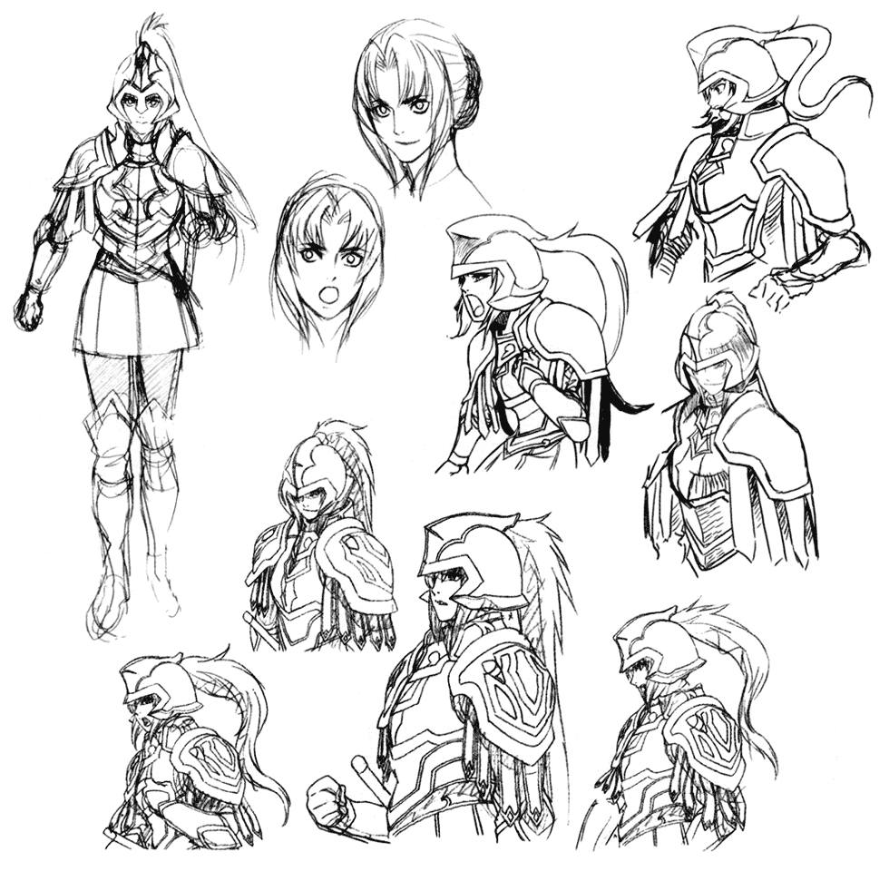 Order Fredegund Sketches from Suikoden Tierkreis