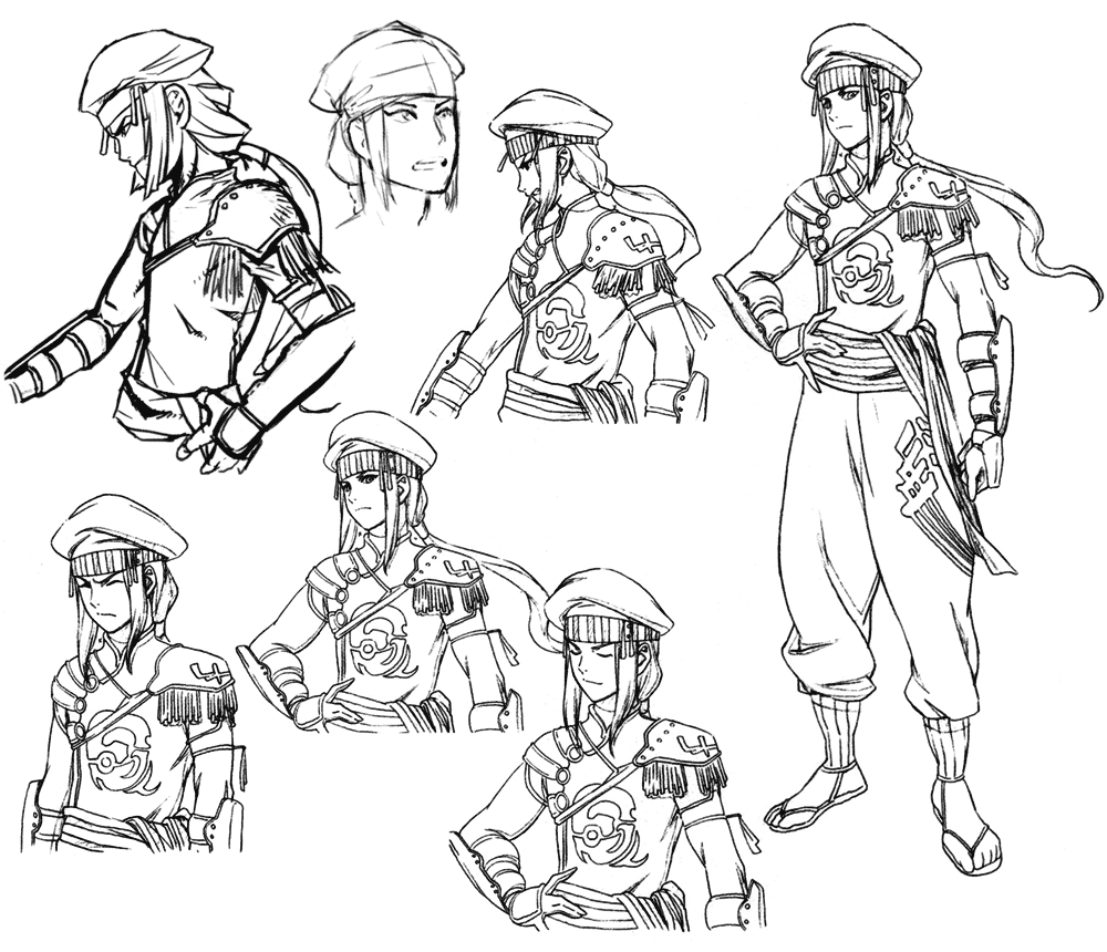 Jale Sketches from Suikoden Tierkreis