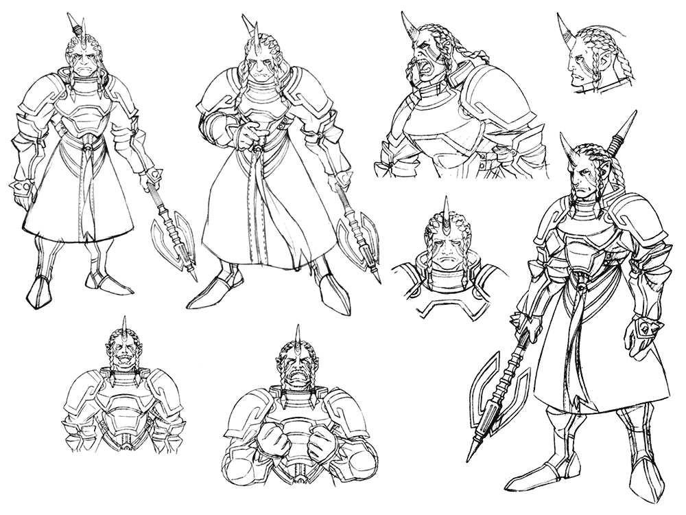Vaslof Sketches from Suikoden Tierkreis