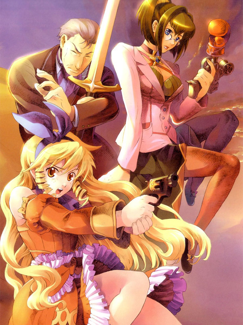 Main Characters Art from Wild Arms Alter Code: F