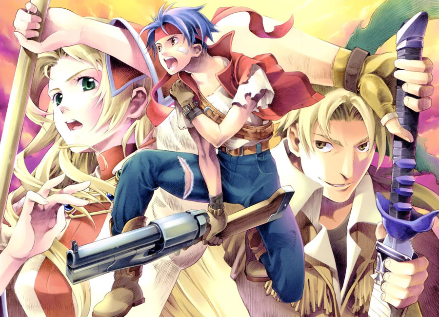 Main Characters Art from Wild Arms Alter Code: F