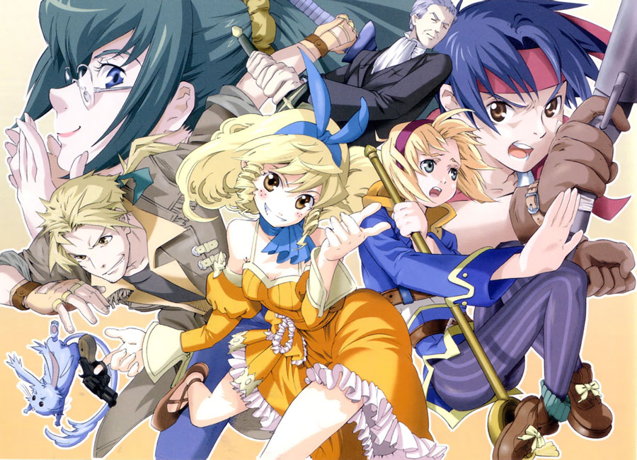 Main Characters Art from Wild Arms Alter Code: F