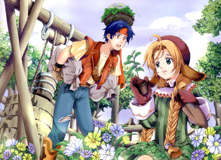 Rudy & Mariel Art from Wild Arms Alter Code: F