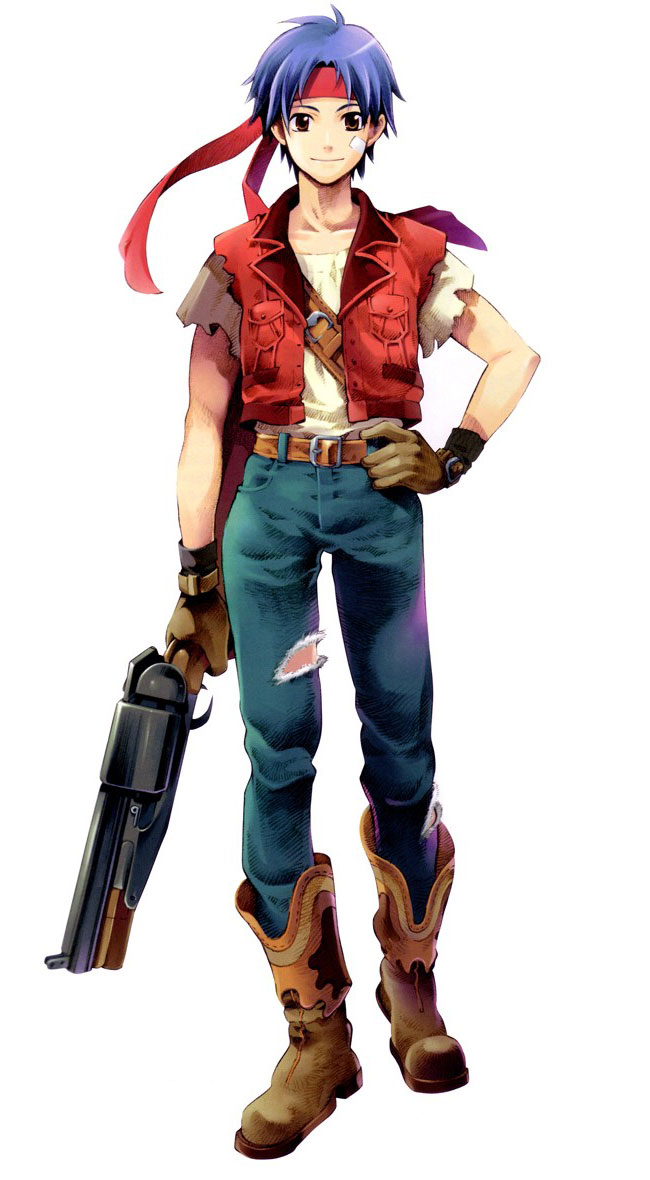 Rudy Roughknight Art from Wild Arms Alter Code: F