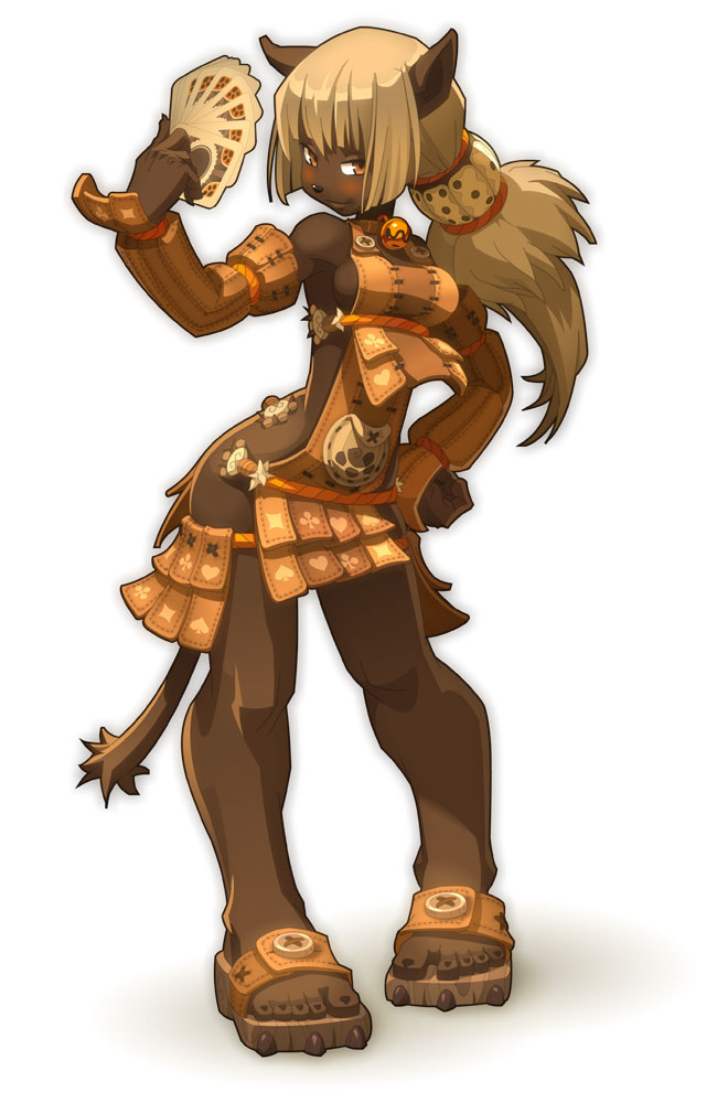Ecaflip's Coin Female Art from Wakfu