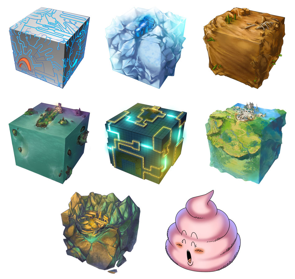Cubes Art from Blue Dragon: Awakened Shadow
