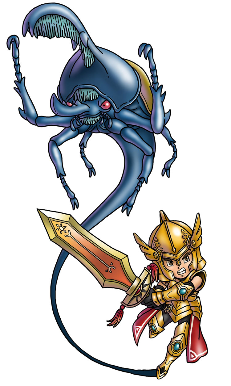 Main Character Boy & Shadow Art from Blue Dragon: Awakened Shadow