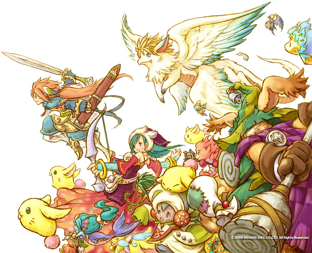 Main Characters Art from Children of Mana