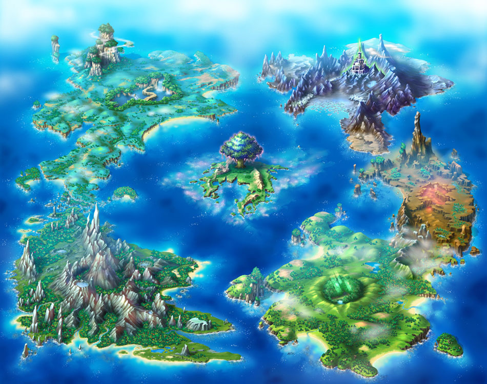 World Map Art from Children of Mana