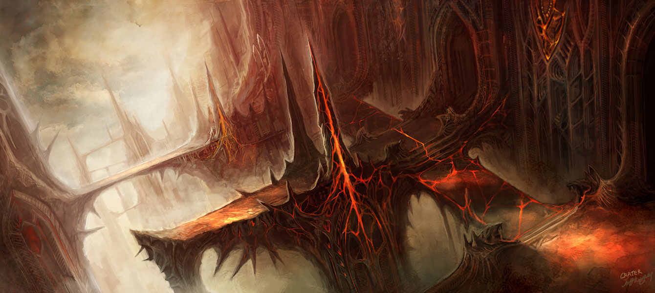 Arreat Crater View Art from Diablo III