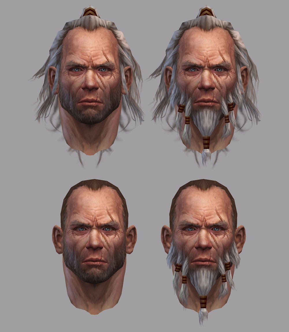 Barbarian Head Art from Diablo III