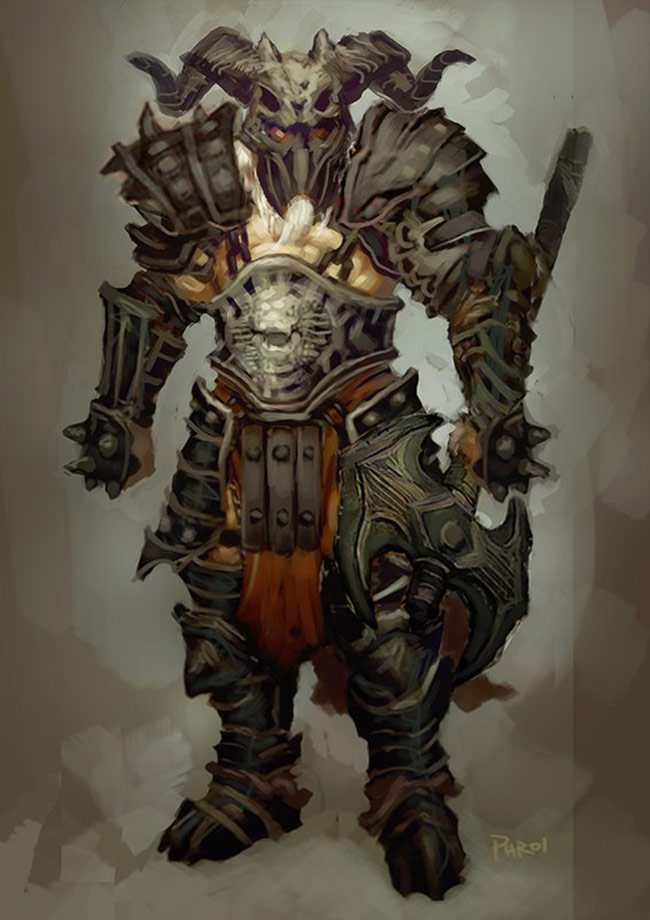 Barbarian Heavy Art from Diablo III