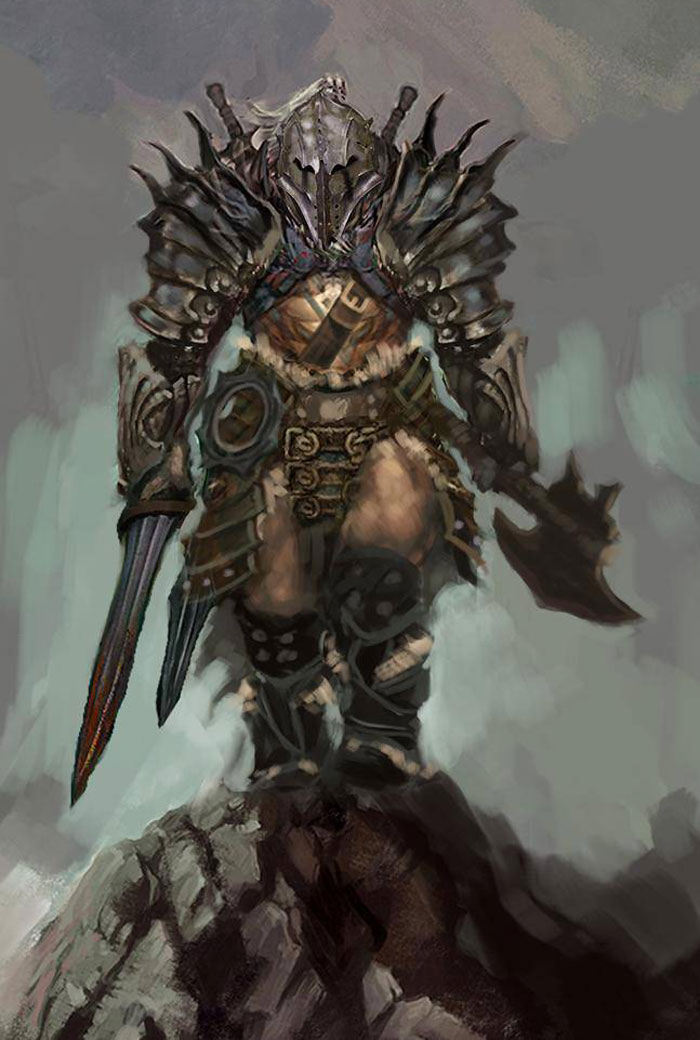 Barbarian Male Art from Diablo III