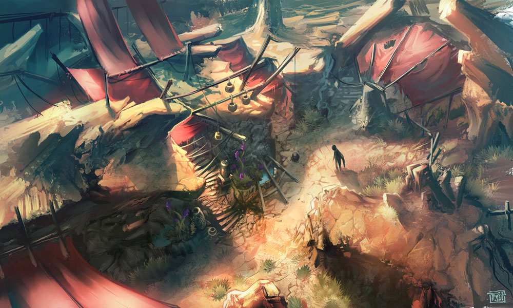 Caldeum Path Art from Diablo III