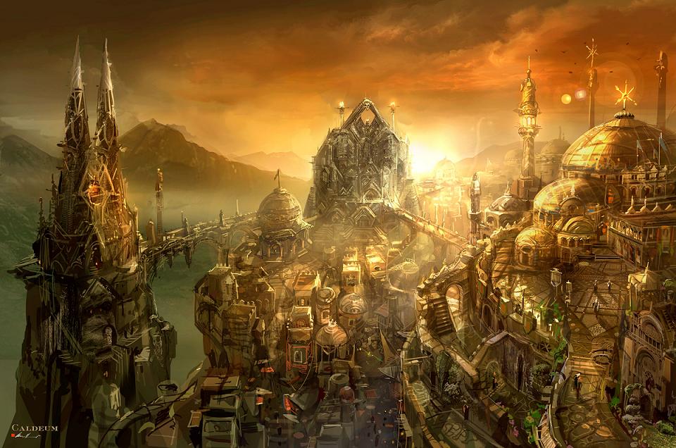 Caldeum Sunset Art from Diablo III