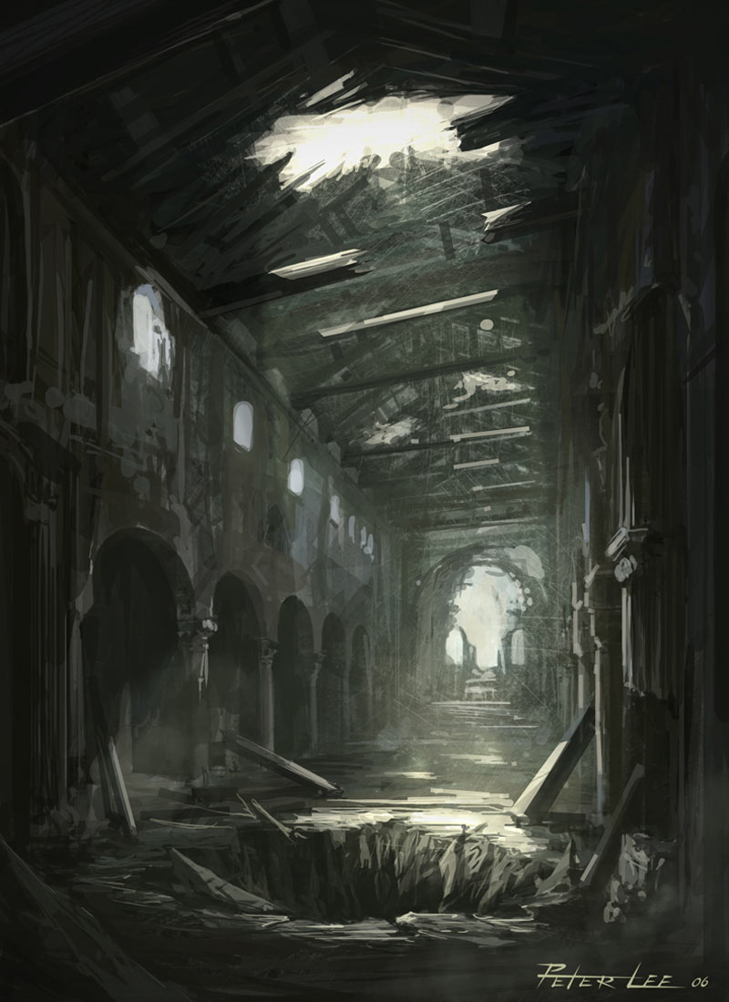 Cathedral Interior Art from Diablo III