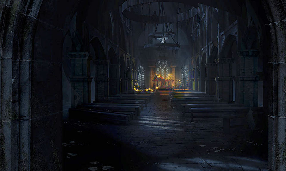 Church Interior Art from Diablo III