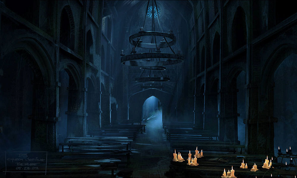 Church Lighting Art from Diablo III