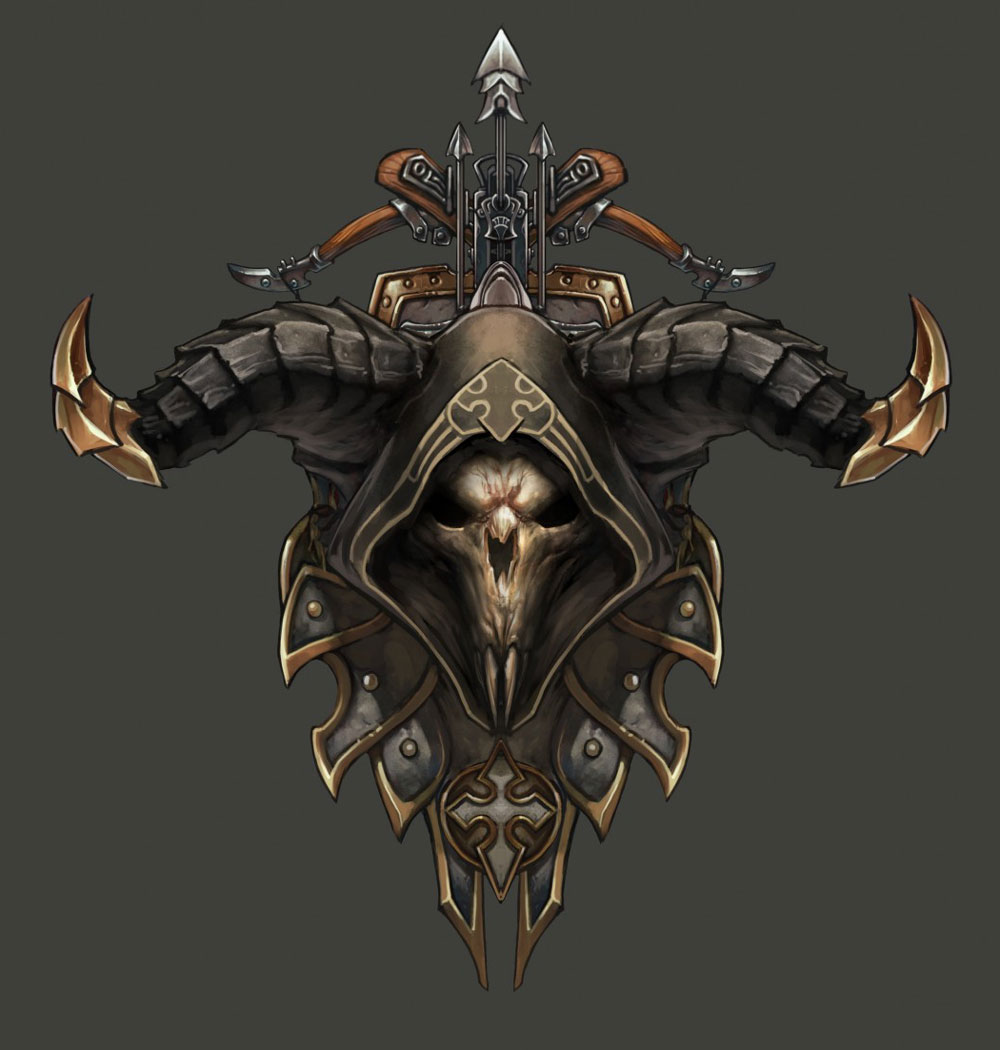 Demon Hunter Crest Art from Diablo III