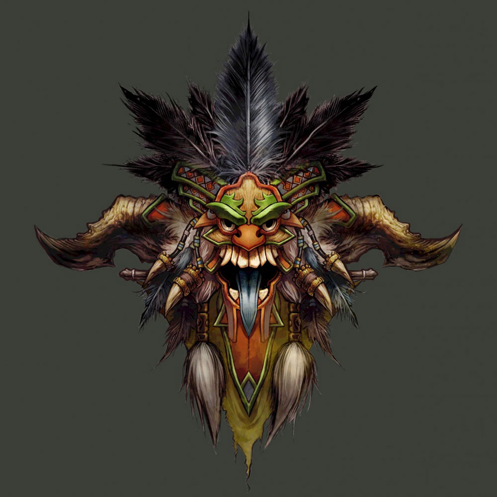 Witch Doctor Crest Art from Diablo III