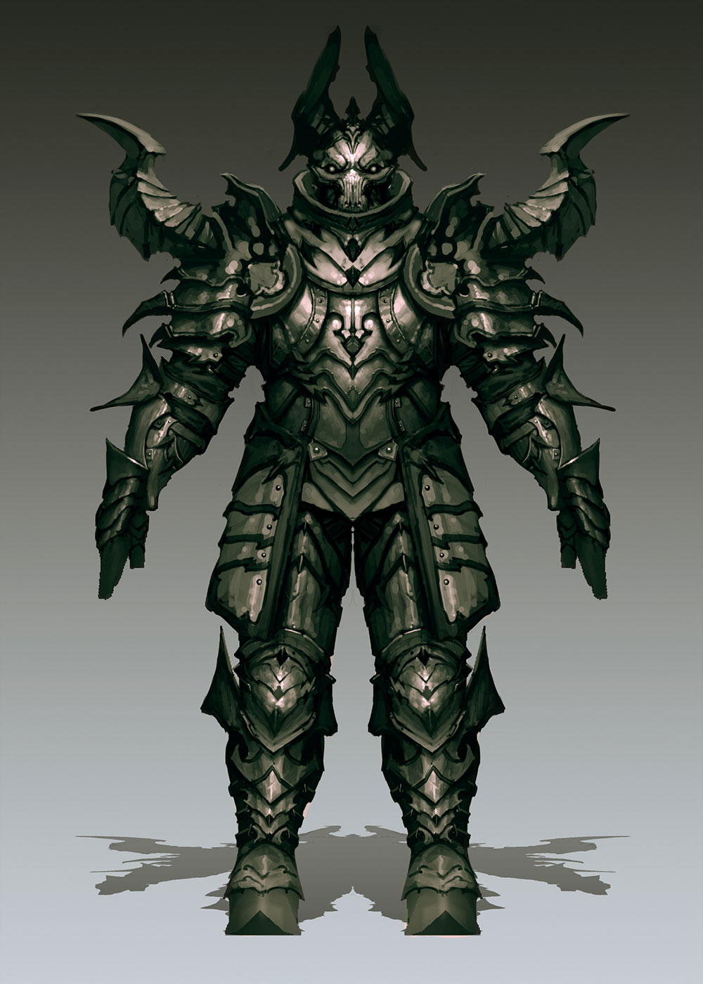 Crusader Heavy Armor Art from Diablo III