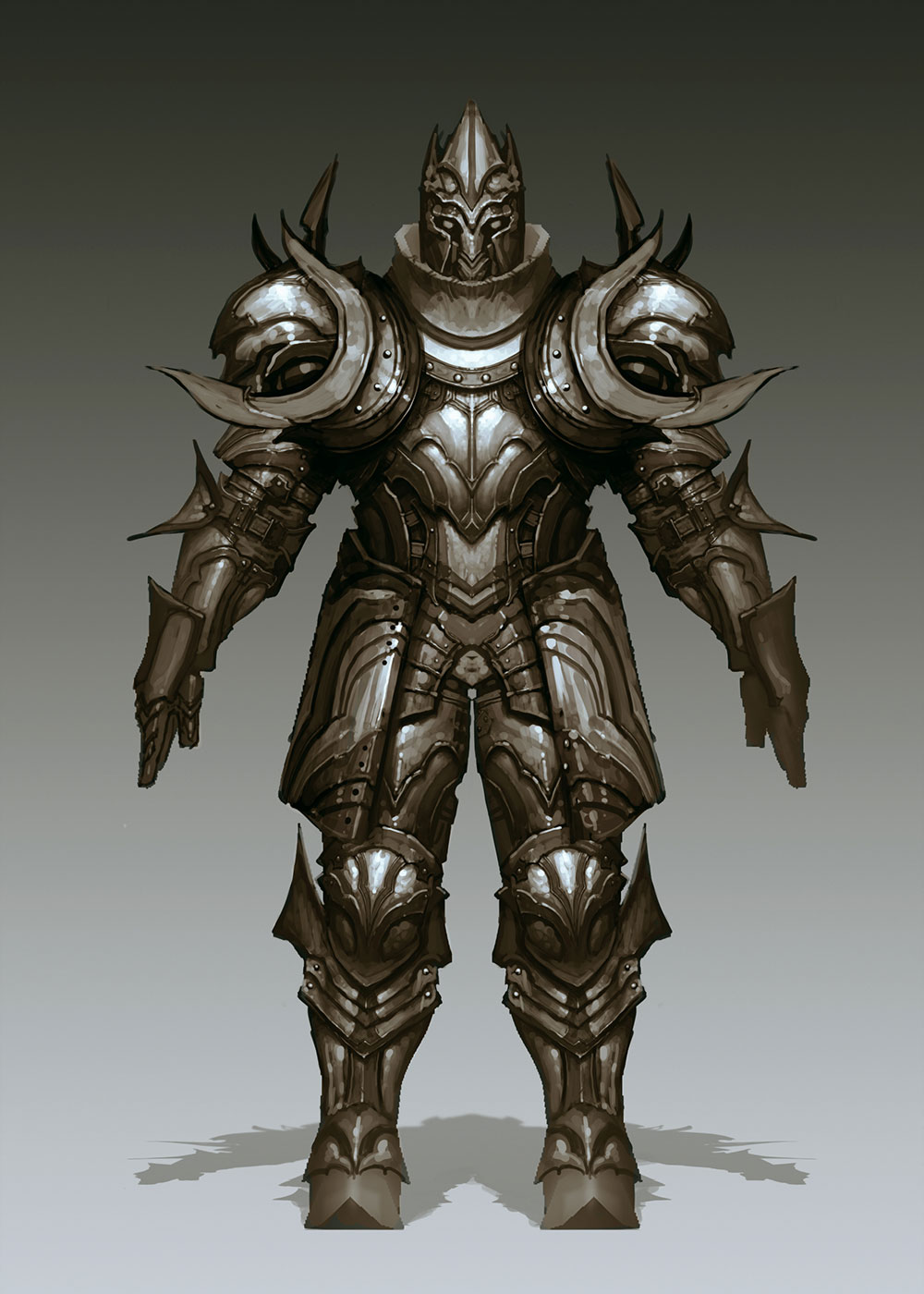 Crusader Heavy Armor Art from Diablo III