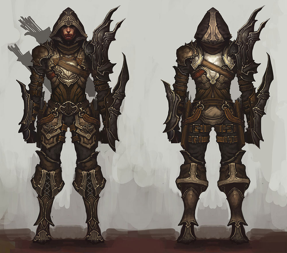 Demon Hunter Male Art from Diablo III