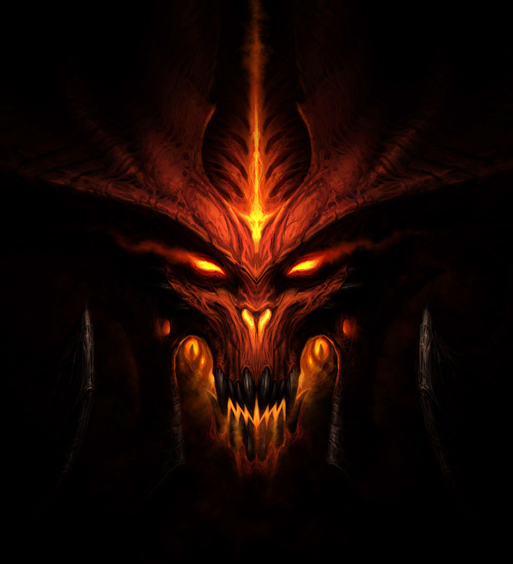 Diablo Head Art from Diablo III