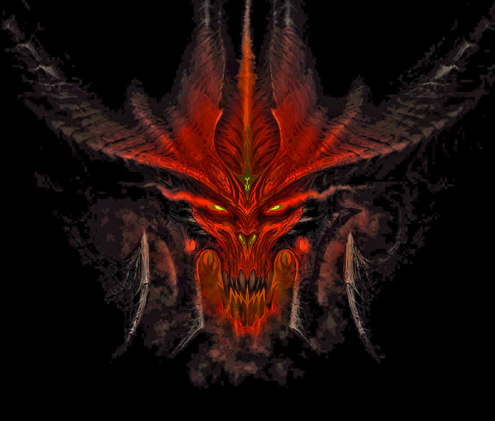 Diablo Head Art from Diablo III