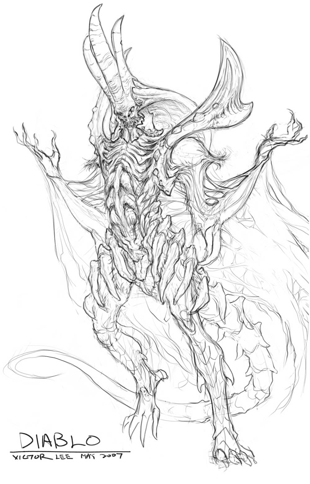 Diablo Sketch from Diablo III