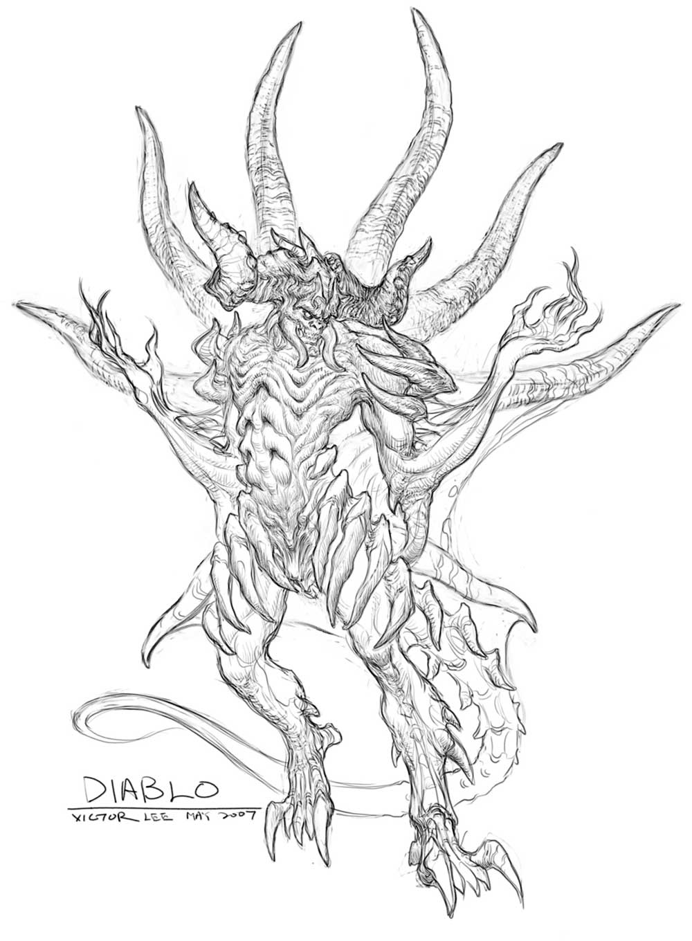Diablo Sketch from Diablo III