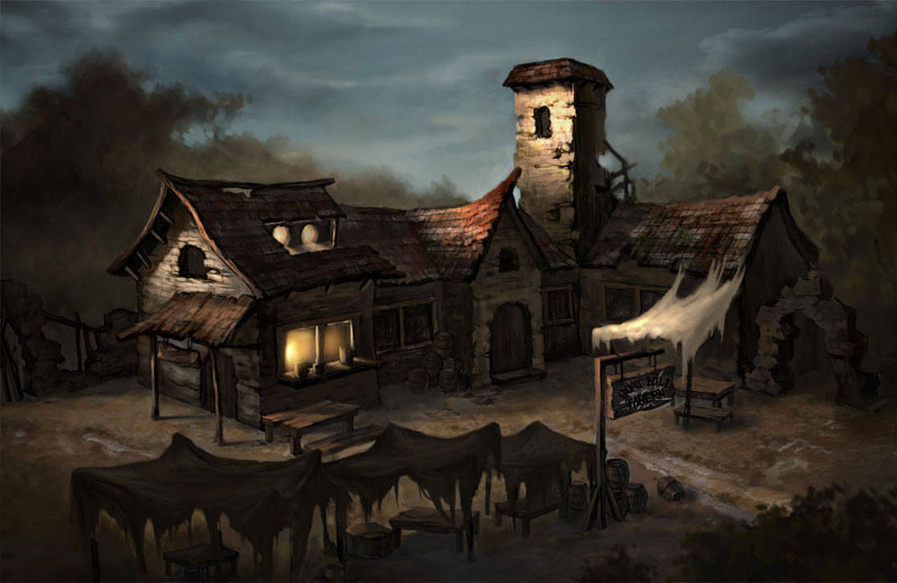 Dilapidated Tavern Art from Diablo III