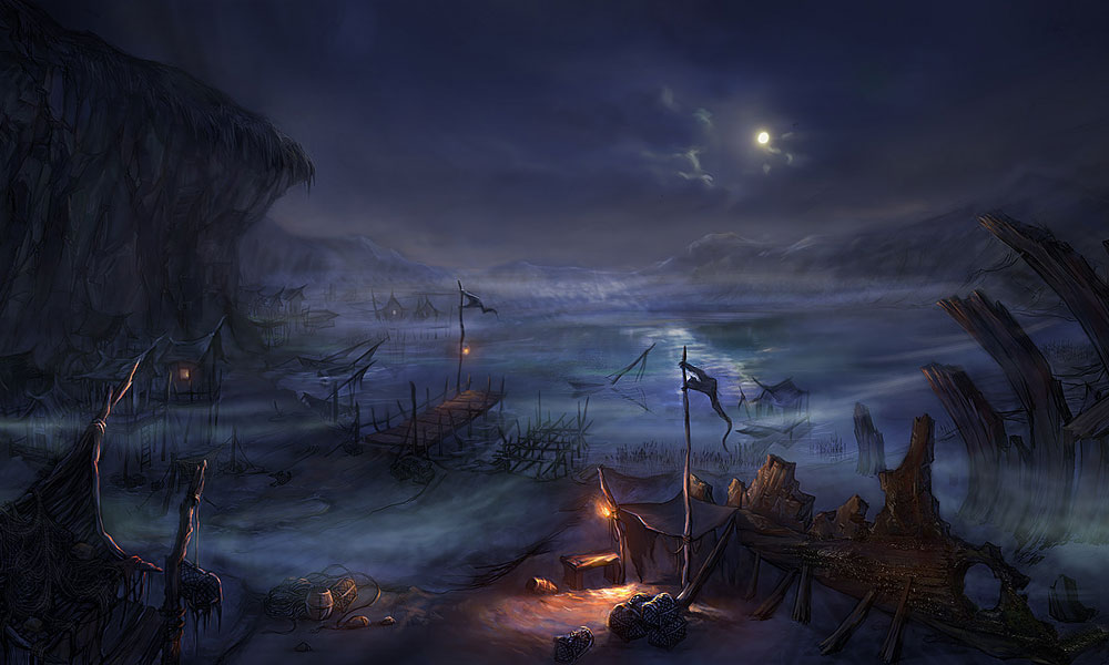 Lake Town Art from Diablo III