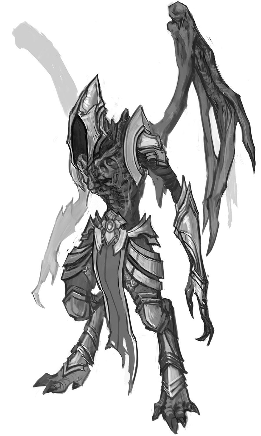 Leaper Angel Art from Diablo III