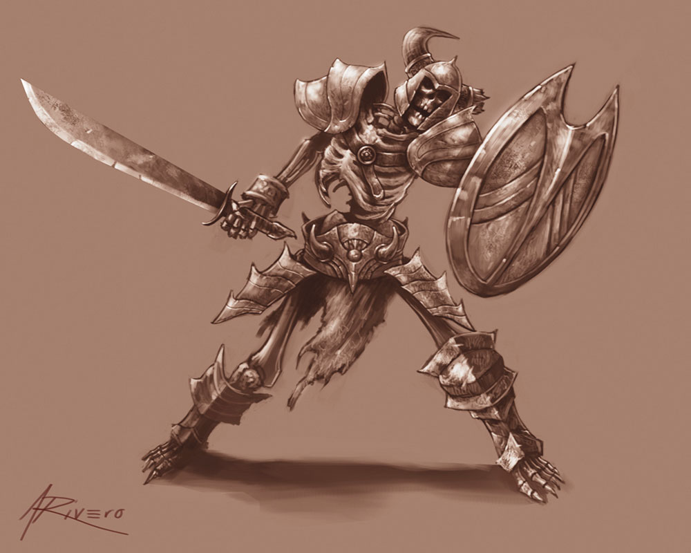 Skeleton Shieldman Art from Diablo III