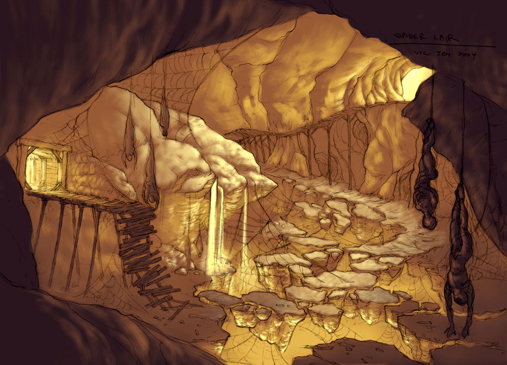 Spider Lair Art from Diablo III