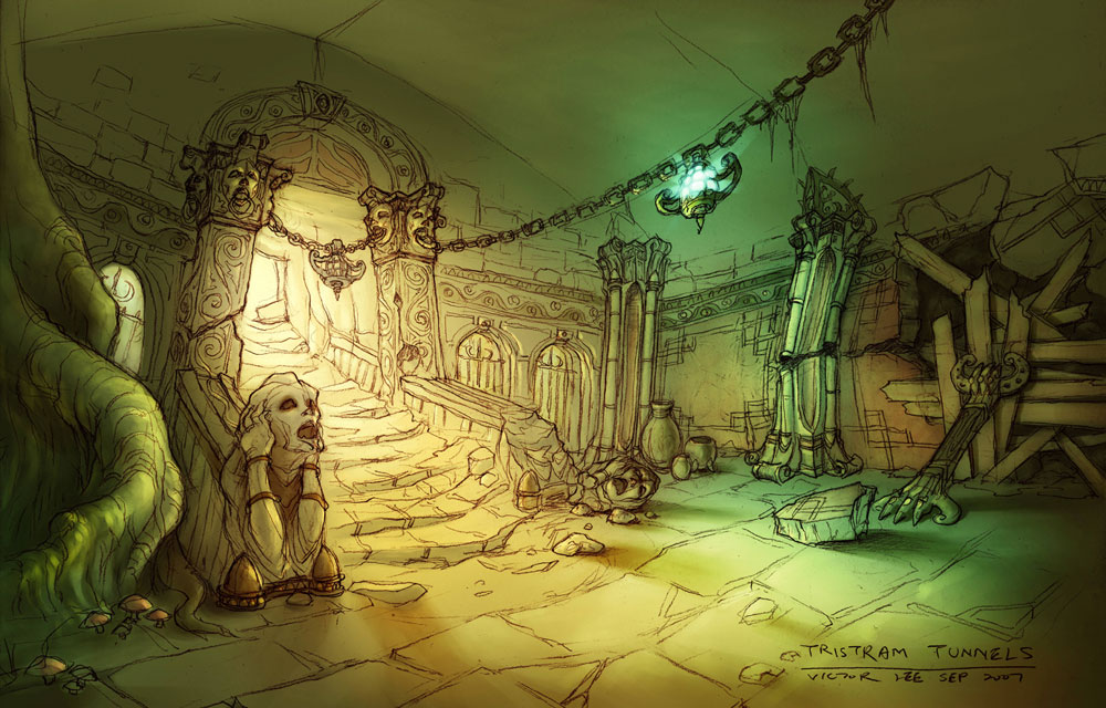 Tristram Tunnels Art from Diablo III