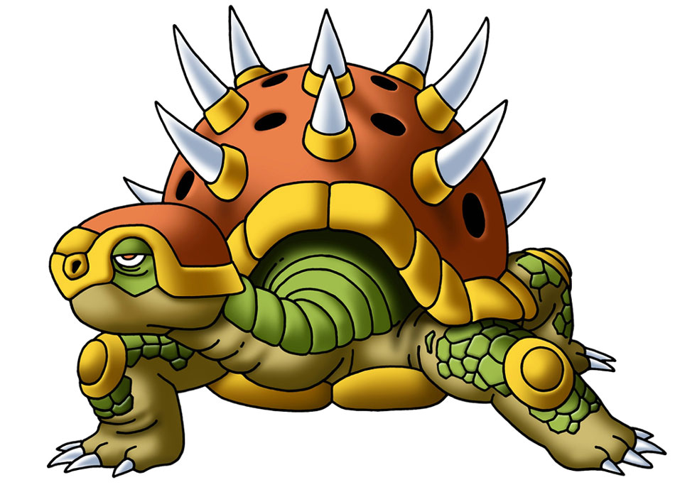 Armored Wartoise Art from Dragon Quest VI: Realms of Revelation