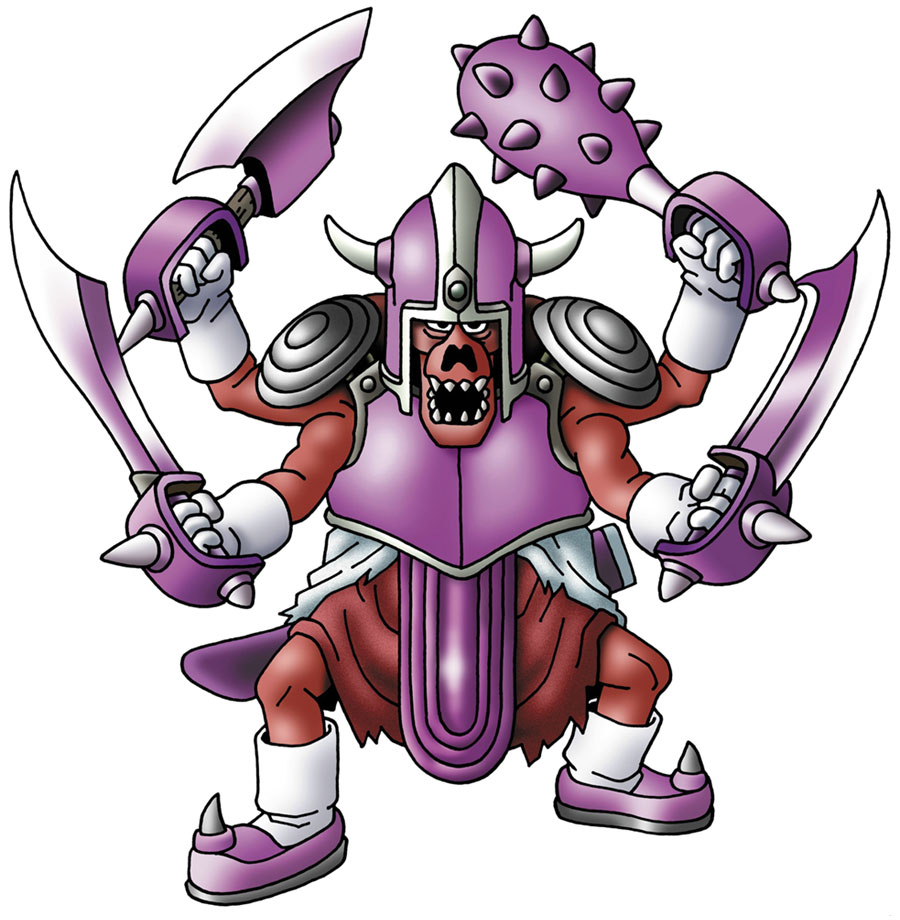 Demon-at-arms Art from Dragon Quest VI: Realms of Revelation