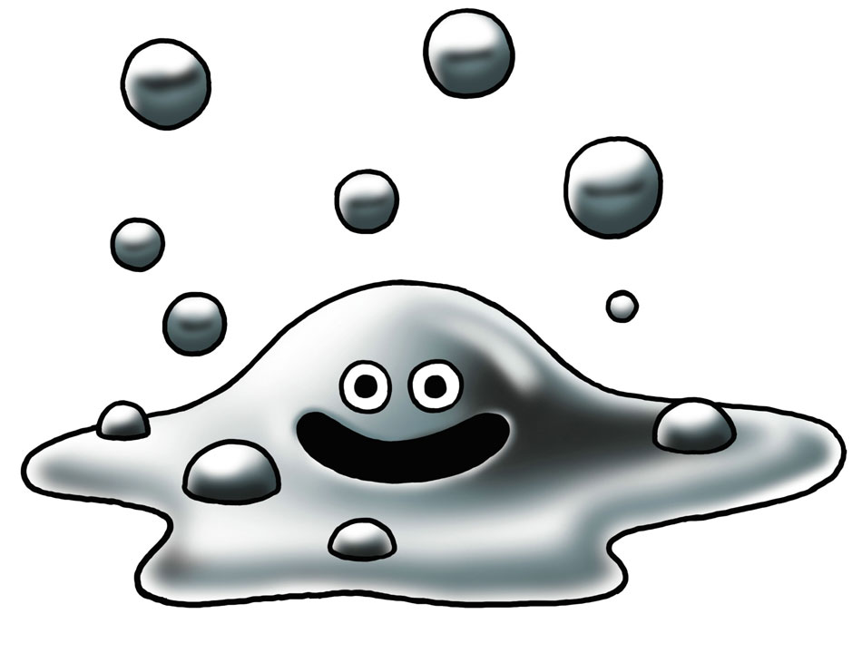 Liquid Metal Slime Art from Dragon Quest VI: Realms of Revelation