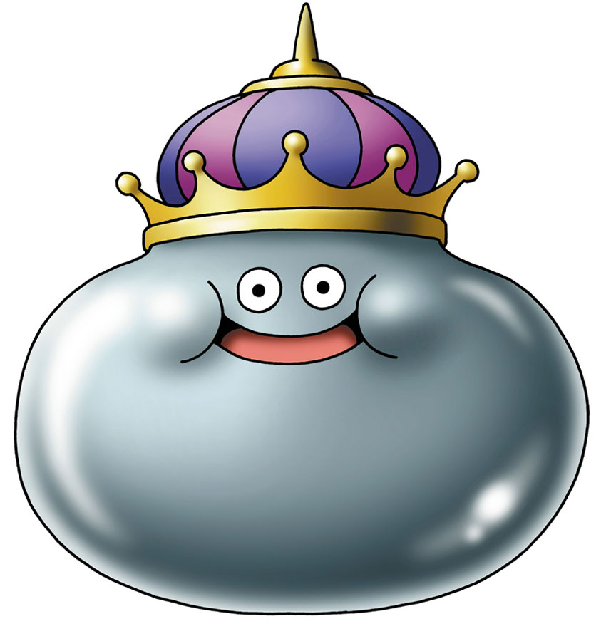 Metal King Slime Art from Dragon Quest VI: Realms of Revelation