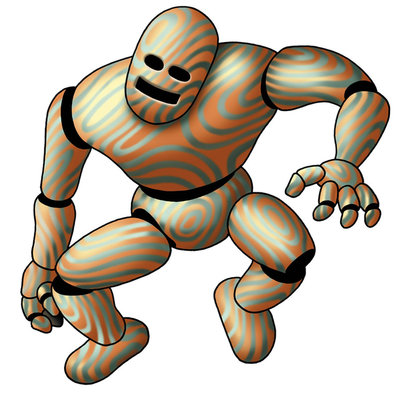 Mud Mannequin Art from Dragon Quest VI: Realms of Revelation