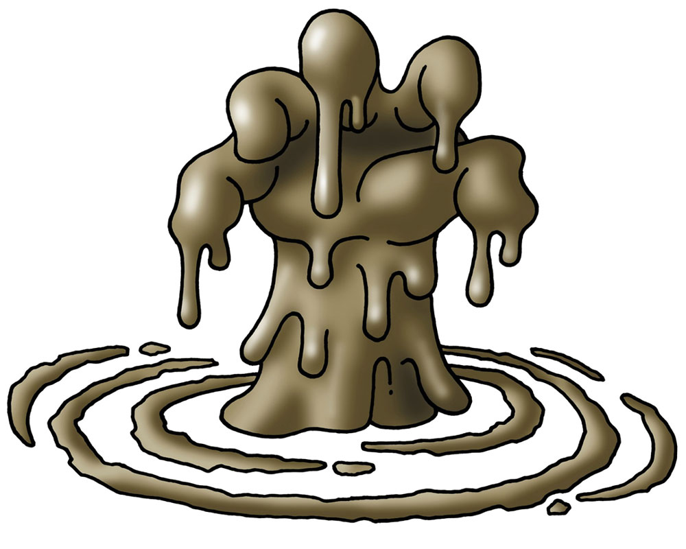 Muddy Hand Art from Dragon Quest VI: Realms of Revelation