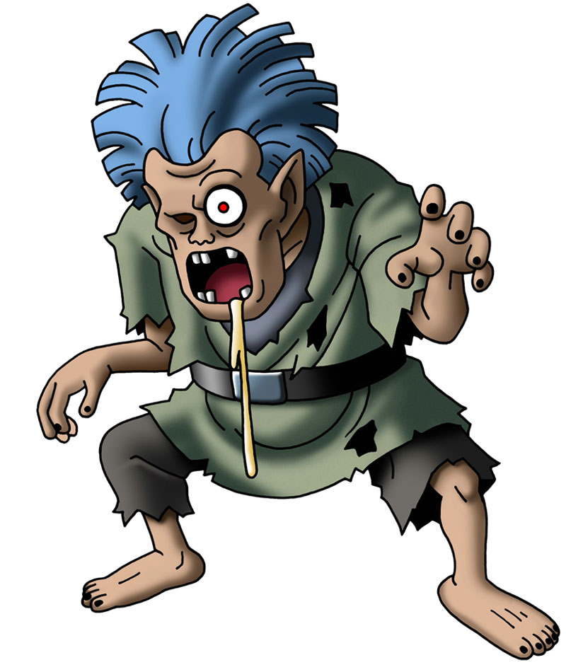 Walking Corpse Art from Dragon Quest VI: Realms of Revelation