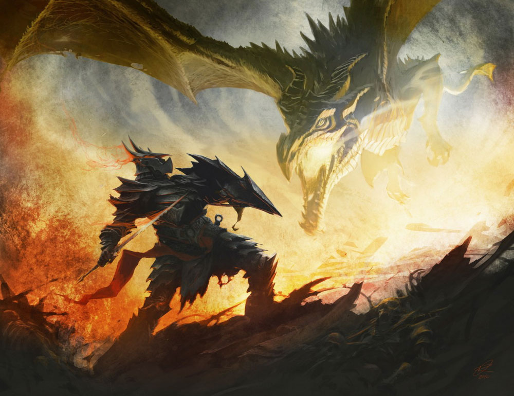 Daedric Armor Art from The Elder Scrolls V: Skyrim